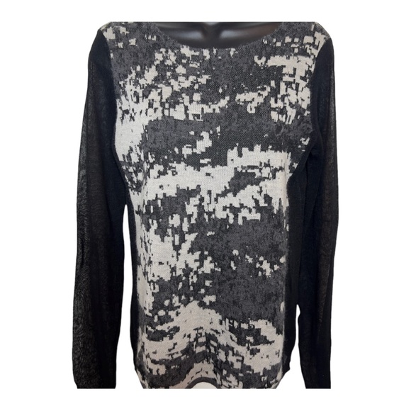 Marget O'leary Abstract Print Wool Blend Sweater Size Small - Picture 3 of 6